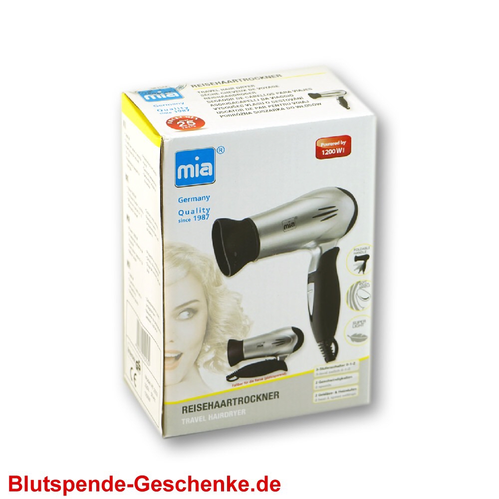 Blutspendegeschenk Reise-F&ouml;hn