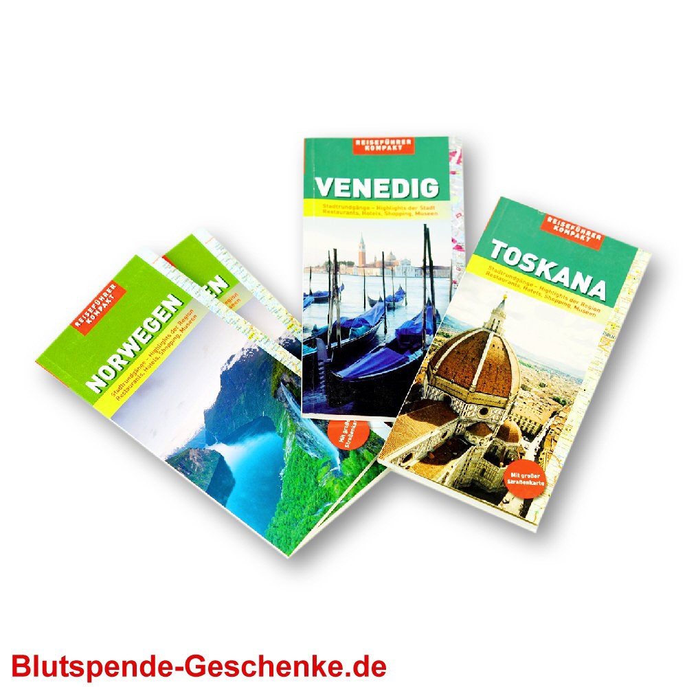 Blutspendegeschenk Kompakt-Reisef&uuml;hrer