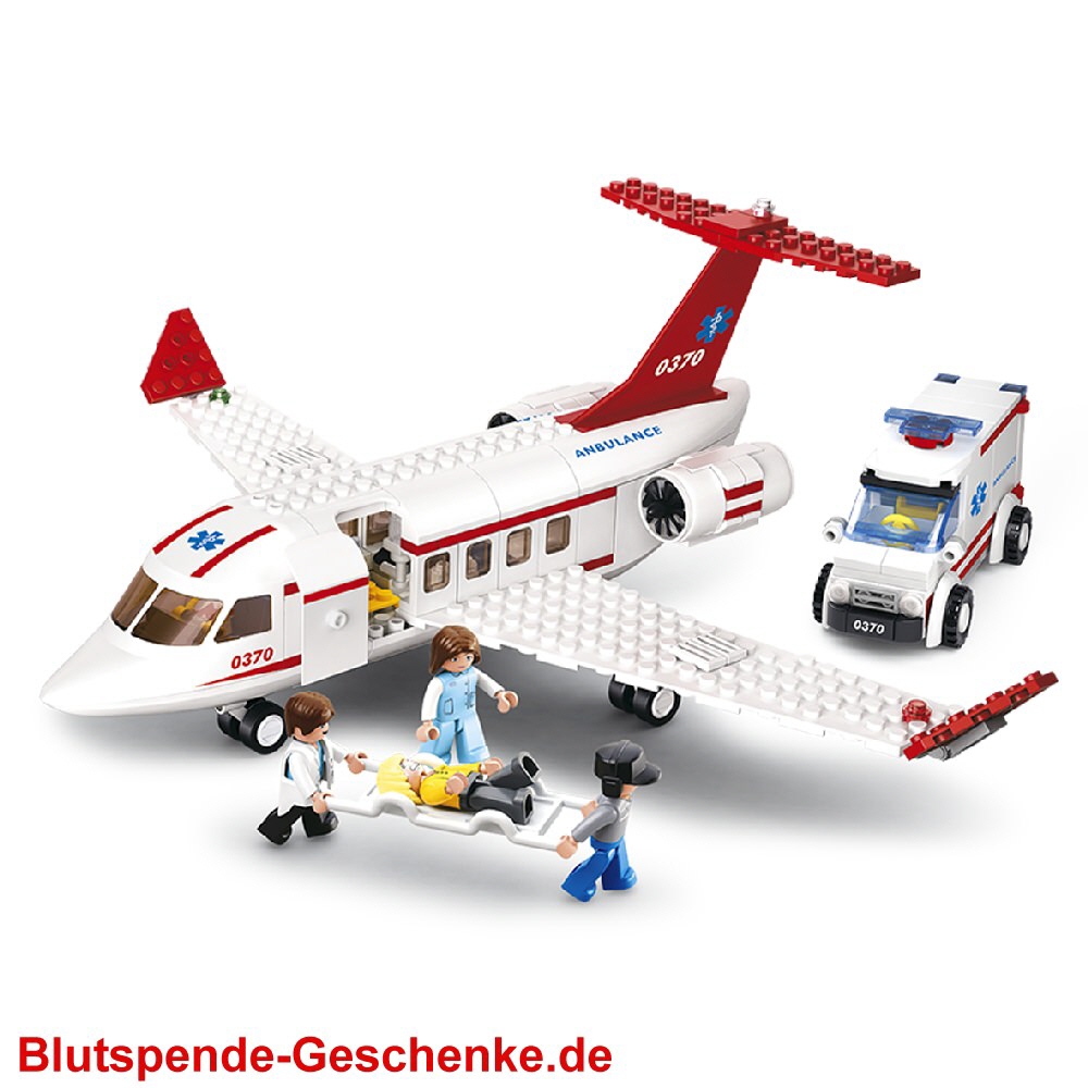 Blutspendegeschenk Krankentransportflugzeug