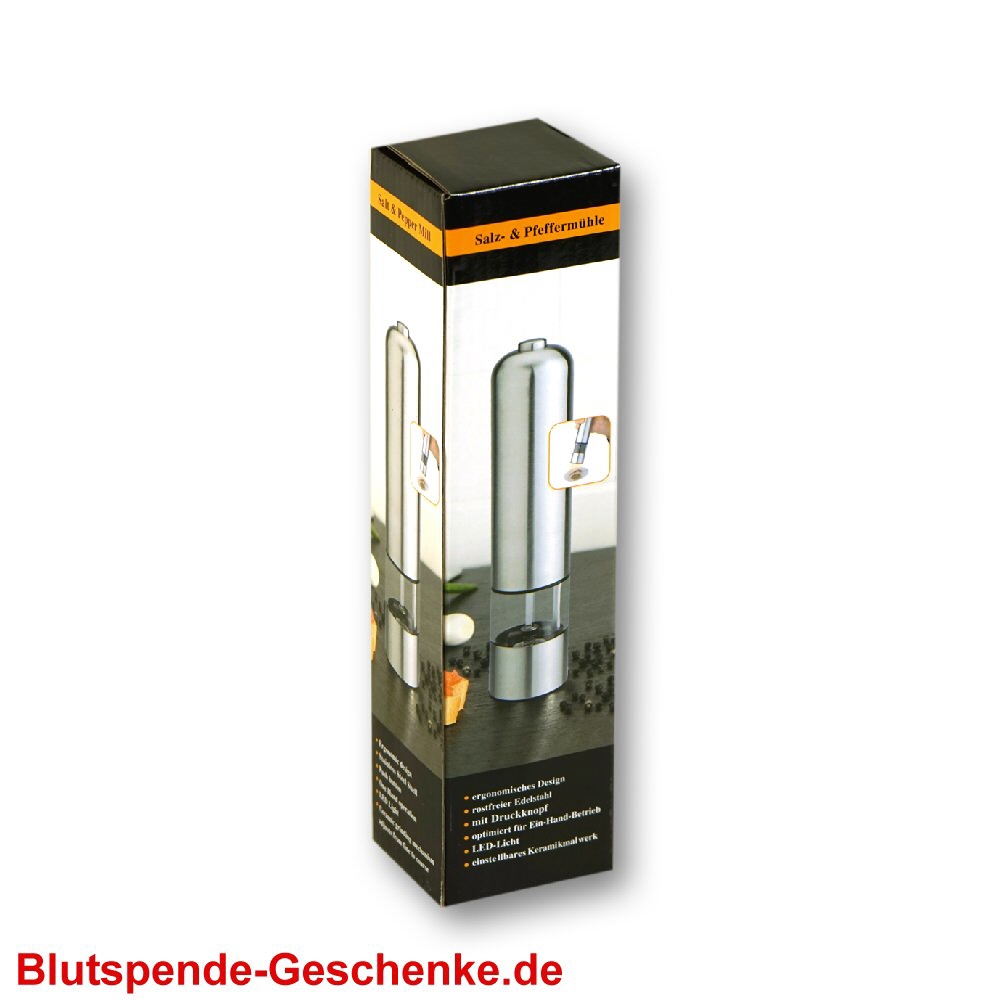 Blutspendegeschenk Salz und Pfeffer M&uuml;hle