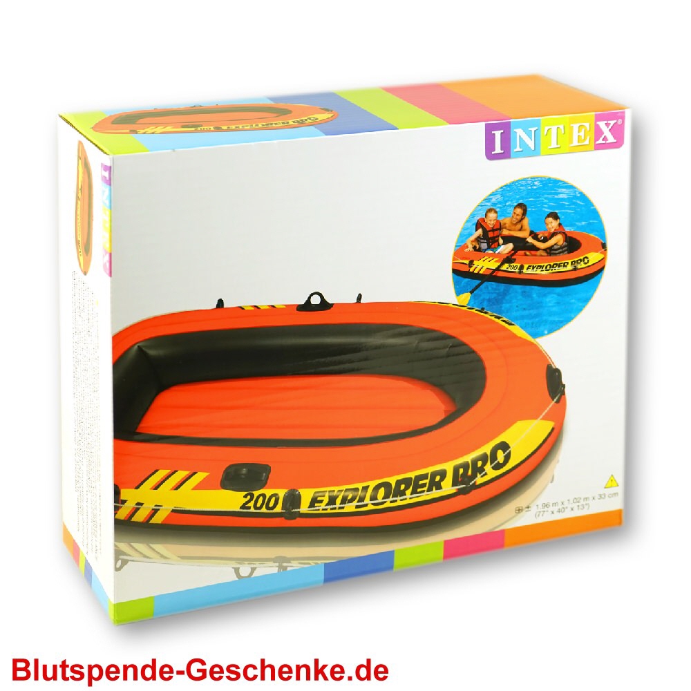 Blutspendegeschenk Schlauchboot