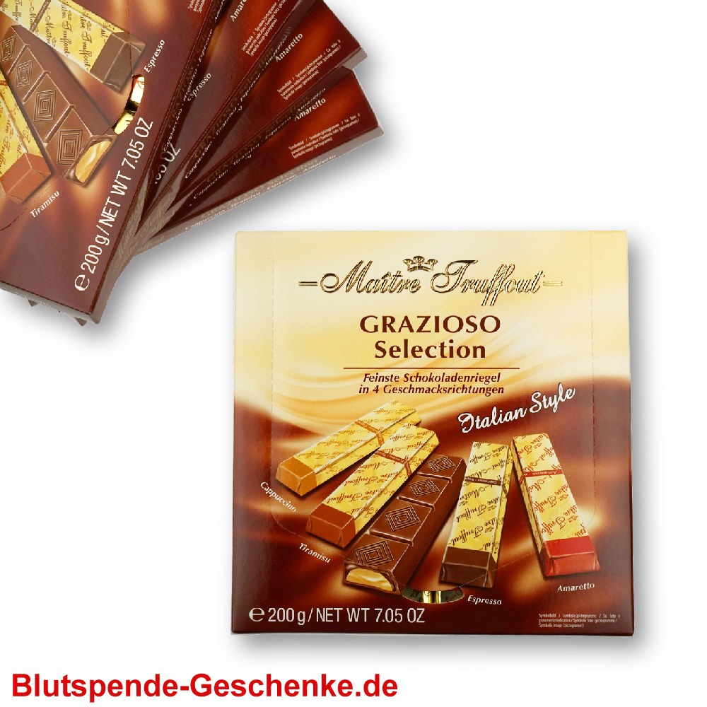 Blutspendegeschenk Schoko-Riegel