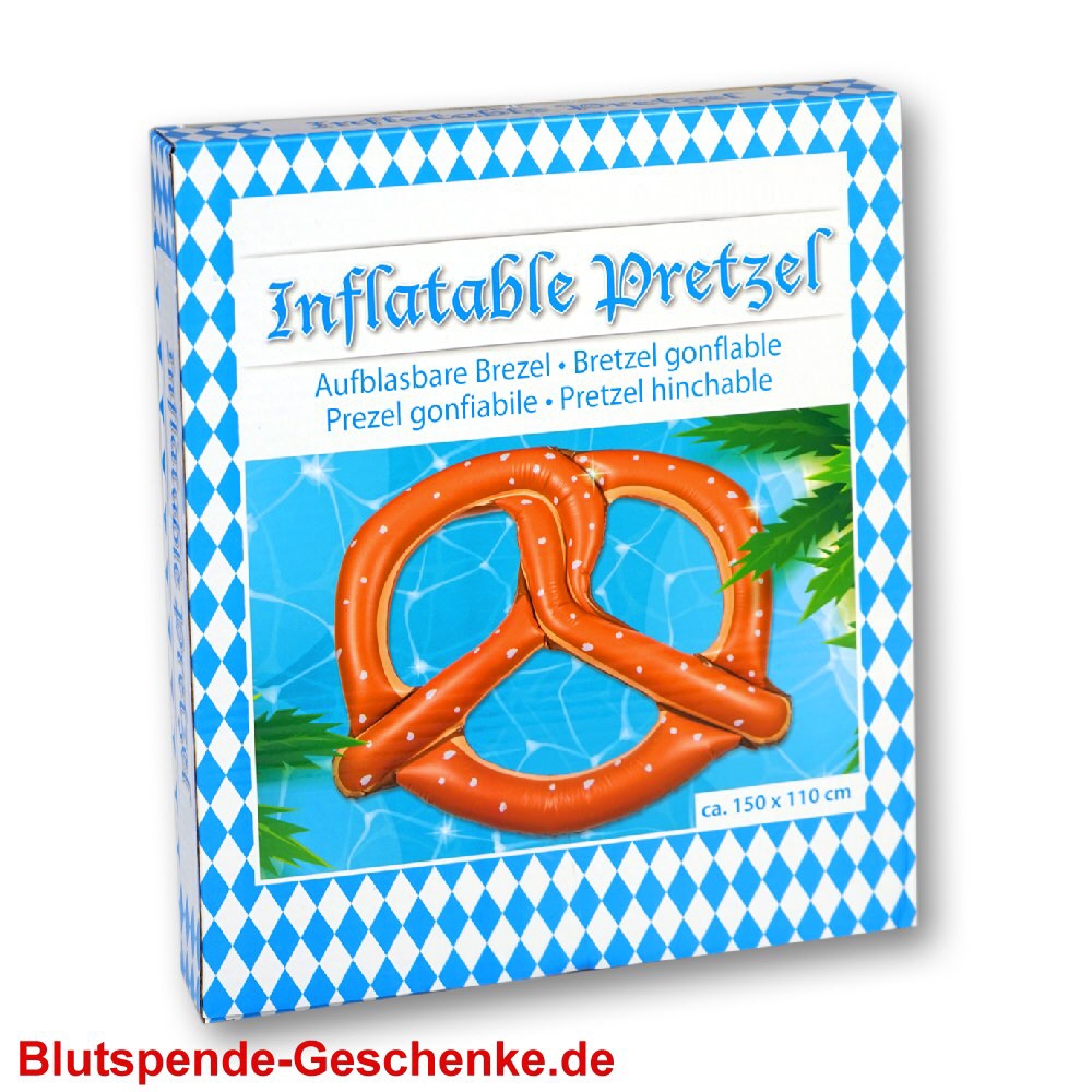 Blutspendegeschenk Aufblasbare XXL-Brezel