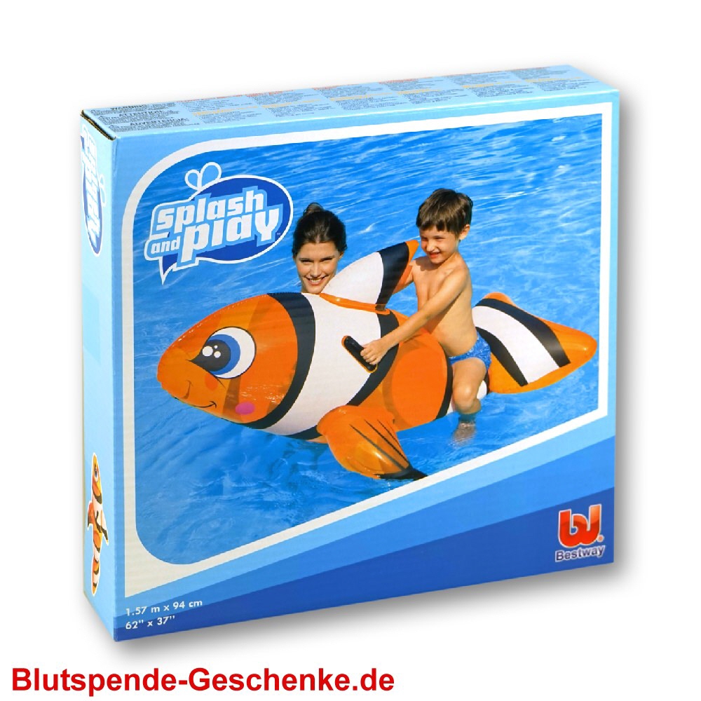 Blutspendegeschenk Schwimm-Clownfisch