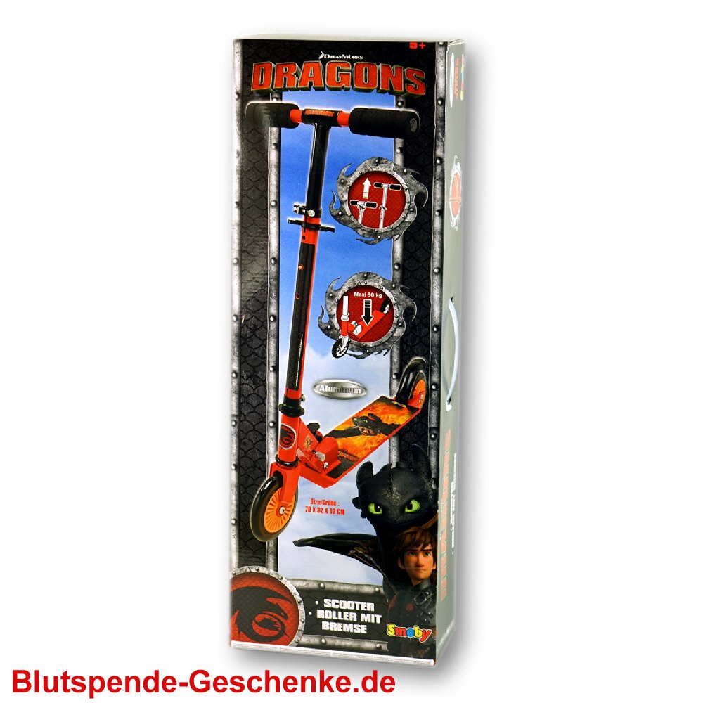 Blutspendegeschenk Roller-Scooter Drachen