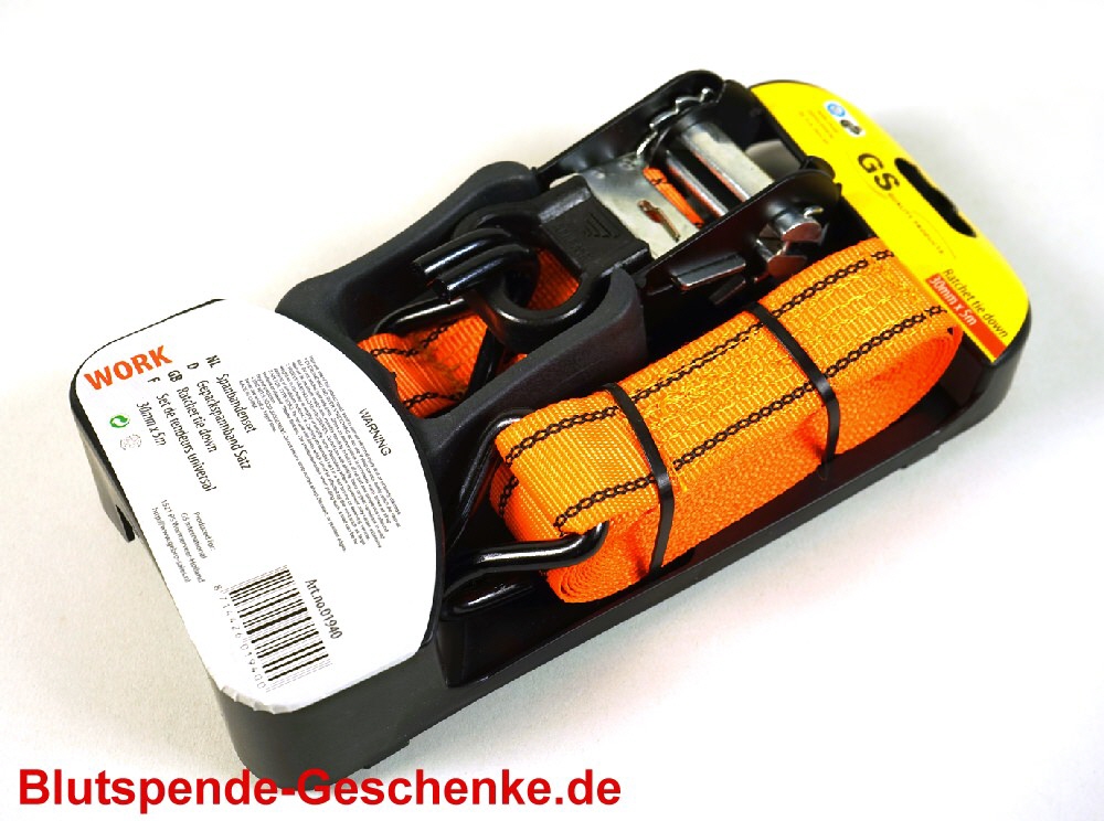 Blutspendegeschenk Spannb&auml;nder-Set