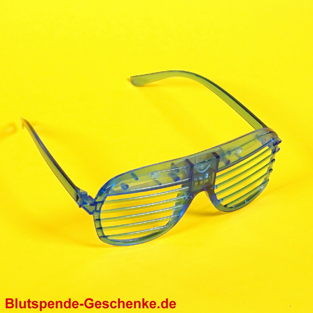 Blutspendegeschenk Spassbrille Gitter