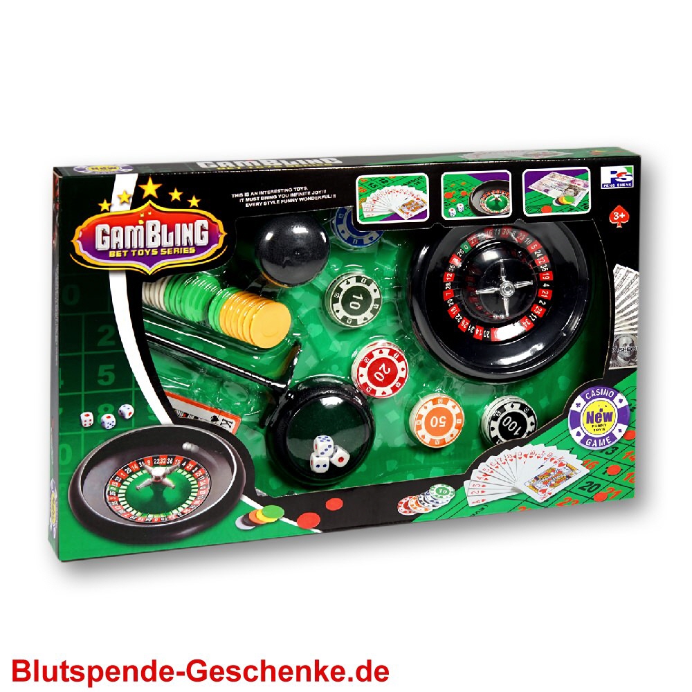 Blutspendegeschenk Roulette-Spielesammlung
