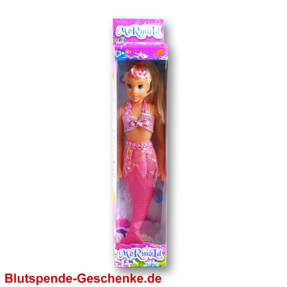 Blutspendegeschenk Spielpuppe Meerjungfrau