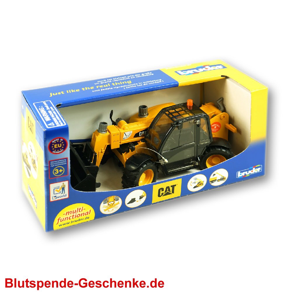Blutspendegeschenk Spielzeug-Bagger Bruder