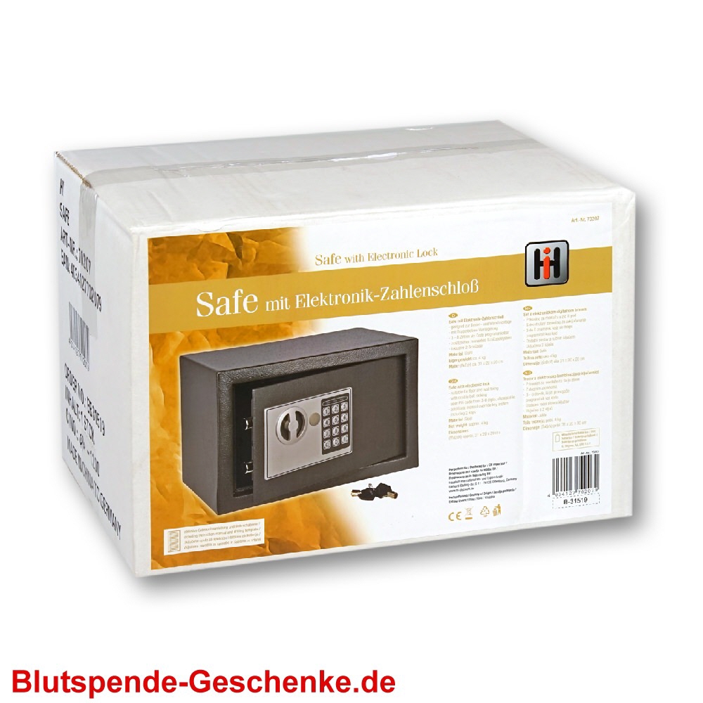 Blutspendegeschenk Tresor