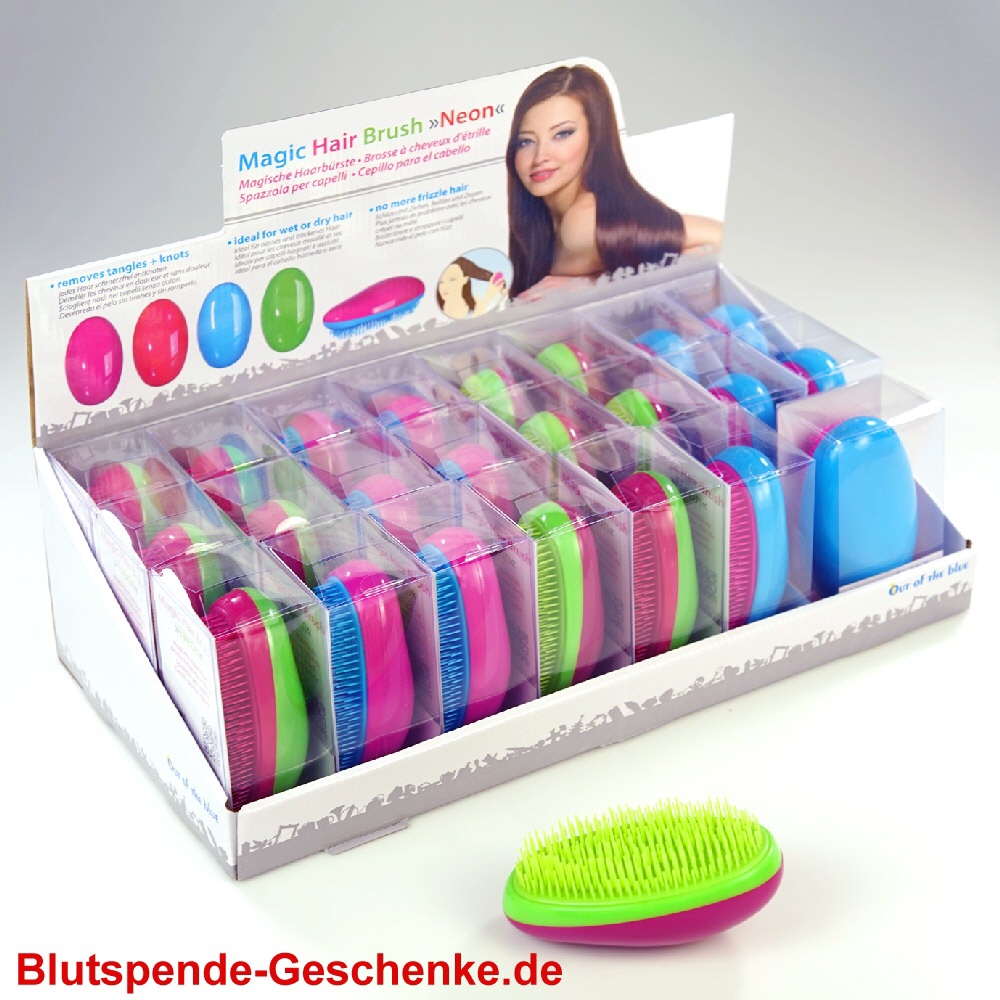 Blutspendegeschenk Striegel-Haarb&uuml;rste