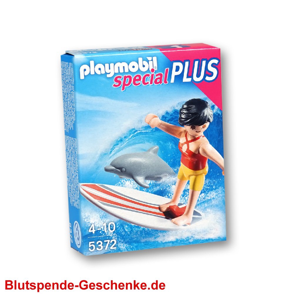Blutspendegeschenk Surferin Playmobil