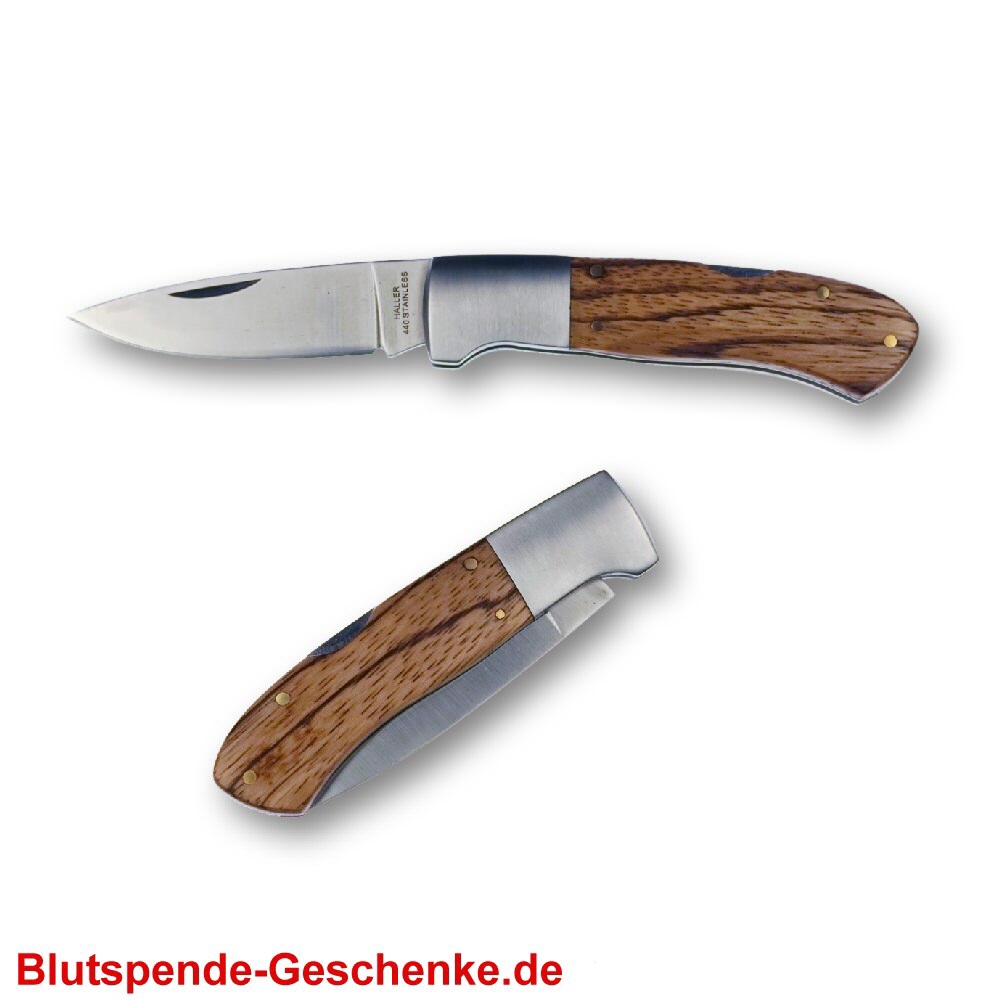 Blutspendegeschenk Klappmesser
