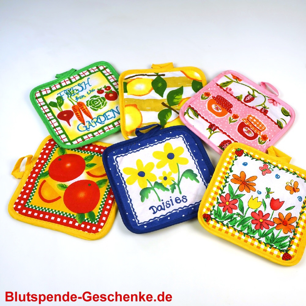 Blutspendegeschenk Topflappen