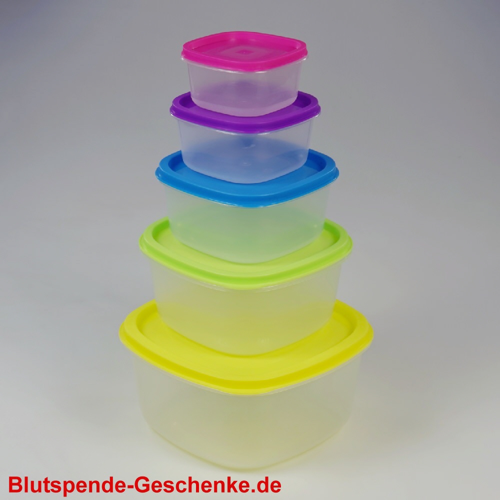 Blutspendegeschenk Aufbewahrungsdosen 10er-Set