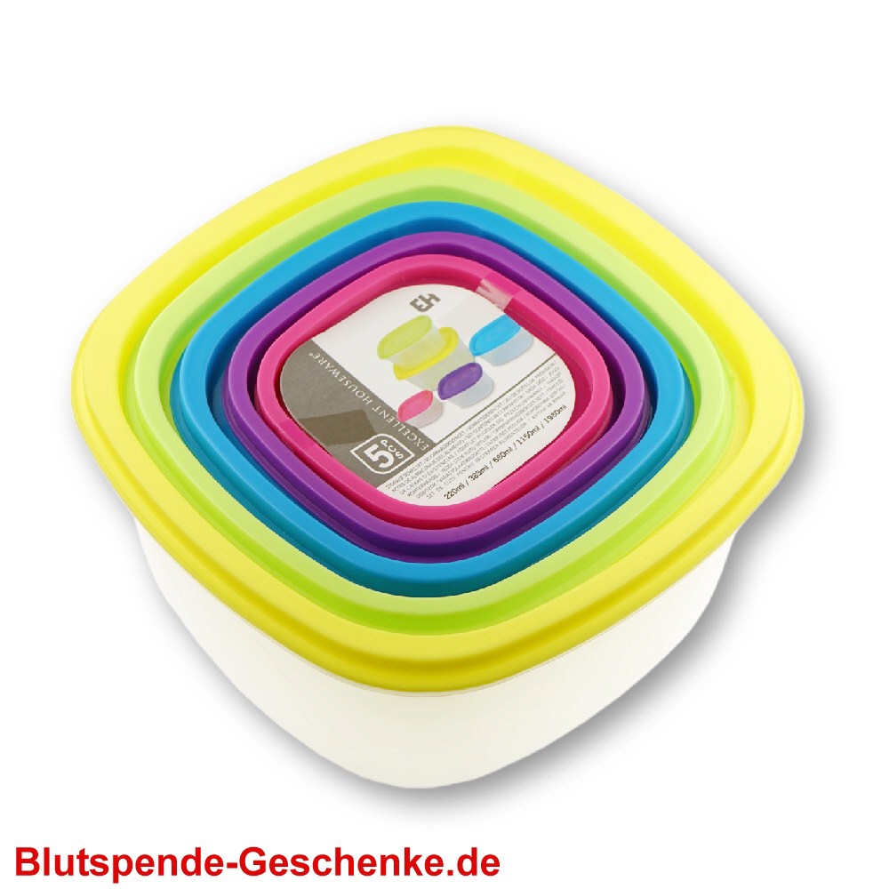 Blutspendegeschenk Vorratsboxen