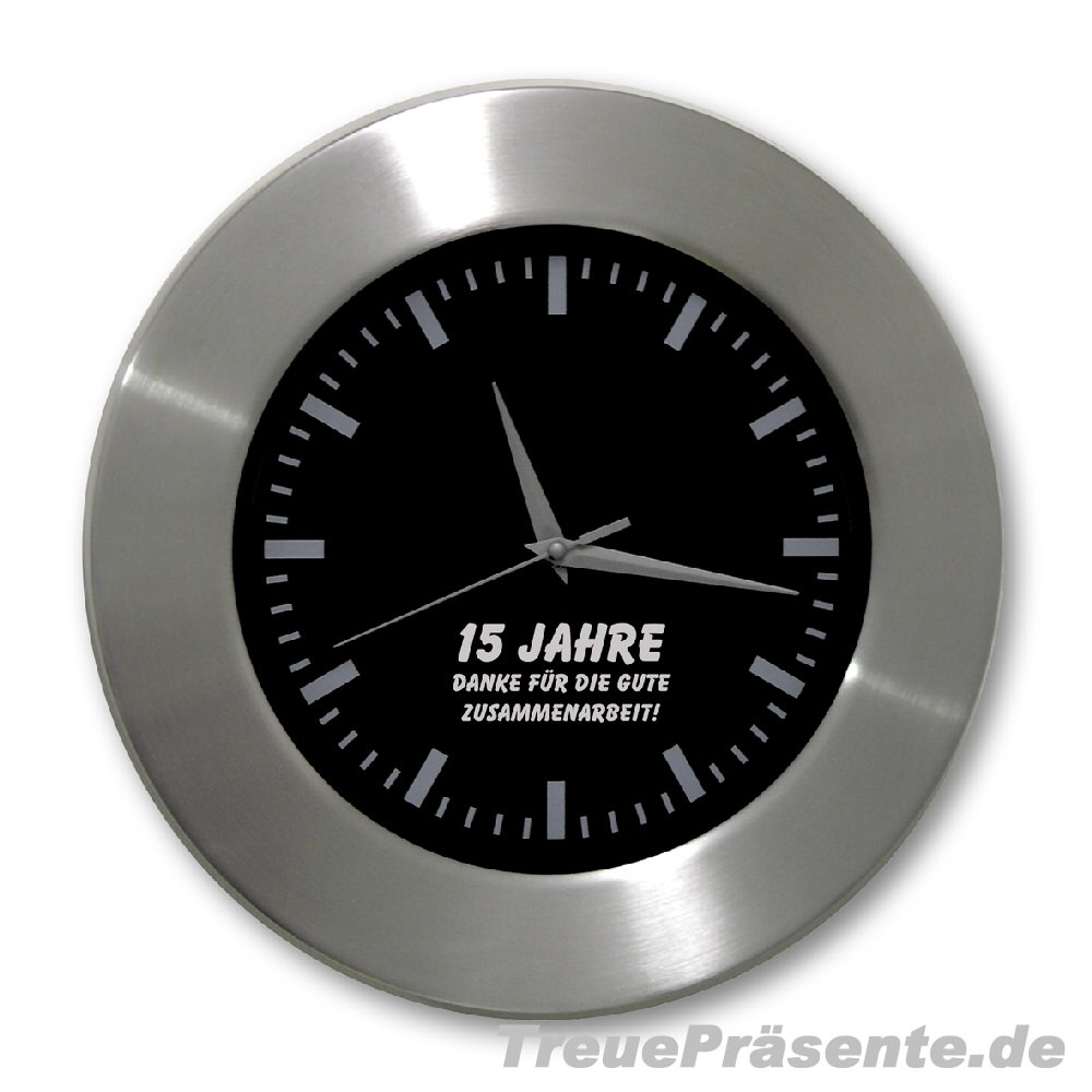 TreuePr&auml;sent Wanduhr Jubil&auml;um