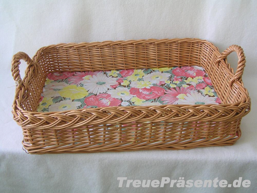 Serviertablett geflochten